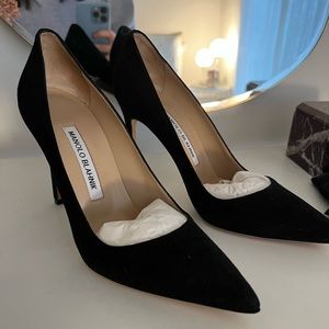 Manolo Blahnik BB 105 Pump Suede 36.5 Black